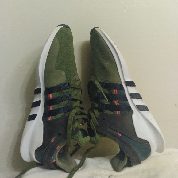 Adidas EQUIPMENT SUPPORT ADV S76961 Men's Green Black Sneakers Size 13
